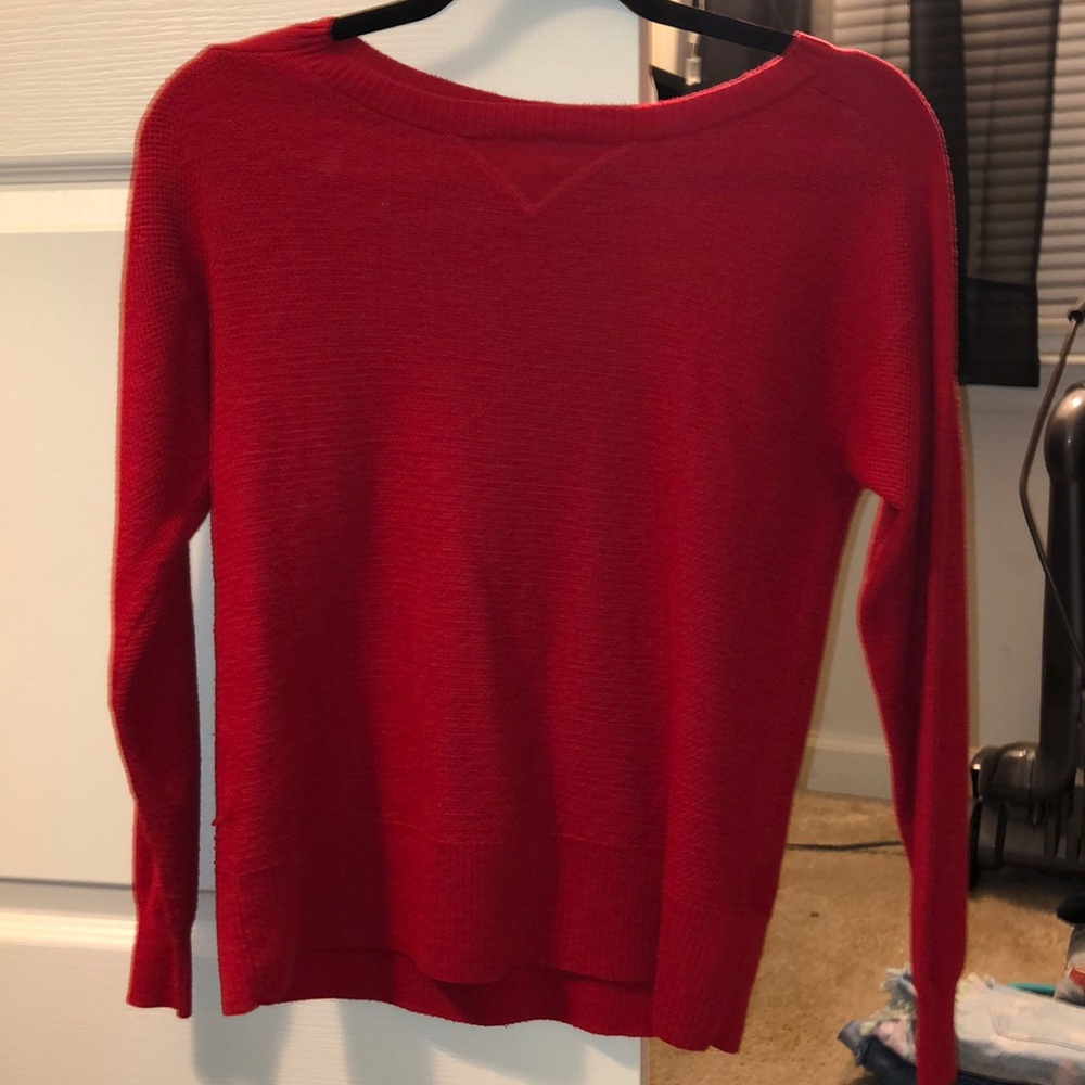 red sweater